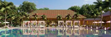 Pool area at a hotel