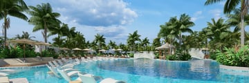 Pool area at a hotel