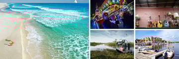Pensacola Beach, New Orleans music scene, Bay Front Naples, Airboat ride in the Everglades
