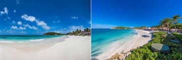 The beach at Pineapple Beach Club