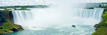 Aerial view of Niagara Falls