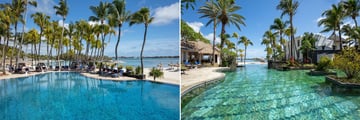 The Main Pool and Adults Only Pool at Shangri-La Le Touessrok