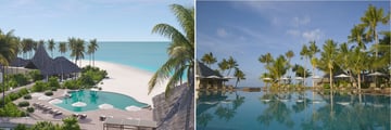 Veligandu Island Resort, The Pool and Beach