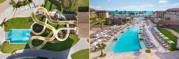 Waterpark and pool at resort