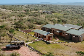 Aerial view of Porini camp
