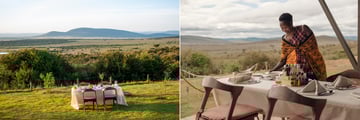 Dining experiences at Porini Ol Kinyei Safari Cottages