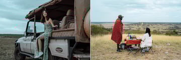 Game drives and dining experiences at Porini Ol Kinyei Safari Cottages