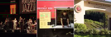 Portland Jazz Festival, Prickly Ash Food Truck and Willamette Valley Vineyard