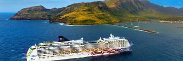 Aerial view of Pride of America