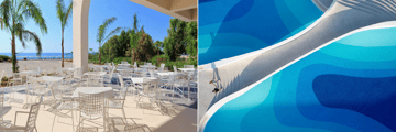 Coral BBQ restaurant, pool