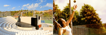 A selection of entertainment and sports are available for your enjoyment