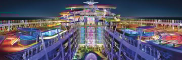 Harmony of the Seas at night