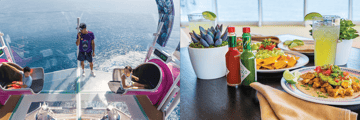 Sliding and dining on board Wonder of the Seas
