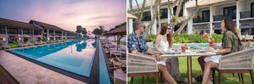 Pool and outside dining