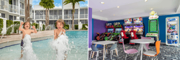 Fun for all ages in the pool and games room