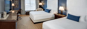 Double guestroom at the Rosen Plaza