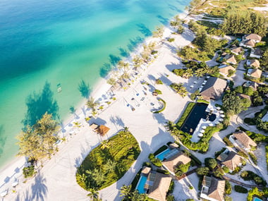 Aerial view of The Royal Sands Koh Rong