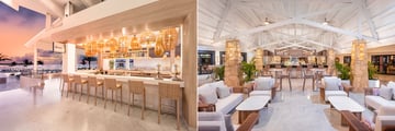 Two bars at a hotel resort