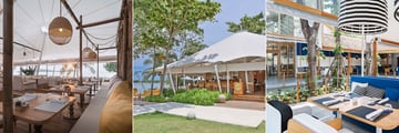 SALA Samui Chaweng Beach Resort Restaurants: The Tent Beachfront Restaurant and Bar & Sexy Fish Restaurant