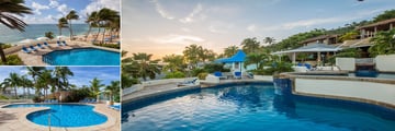 The pools at St James' Club and Villas