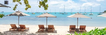 SALA Samui Choengmon Beach Resort, Parasols on the Beach