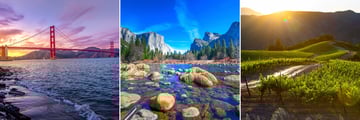San Francisco, Yosemite National Park, Sonoma Valley