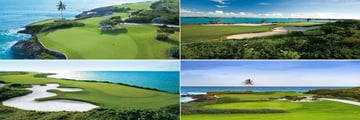 The golf course at Sandals Emerald Bay