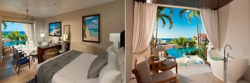 Italian Swim-up Bi Level One Bedroom Suite at Sandals Grenada