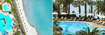 Sani Beach pools