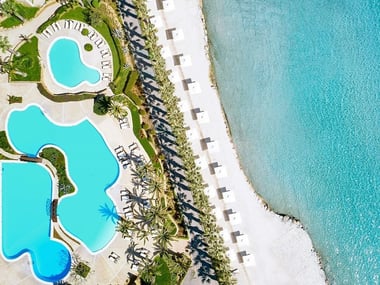 The main pool at Sani Beach