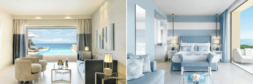 Two-Bedroom Bungalow Suite Private Pool Beach Front, Doube Room Sea View