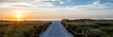 Beachfront location