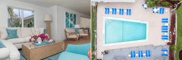 Sanibel Island Beach Resort - Hotel lobby, aerial pool view