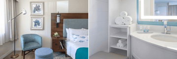 Standard King room, ensuite bathroom