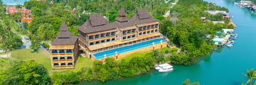 Aerial view of resort in Koh Chang