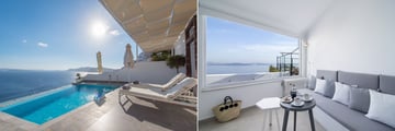 honeymoon suite and infinity suite at Santorini Secret Suites & Spa