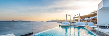 the pool at Santorini Secret Suites & Spa