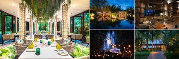 The Sarojin, Khao Lak, Dining options: Ficus Restaurant, Edge Restaurant and Waterfall Dinner