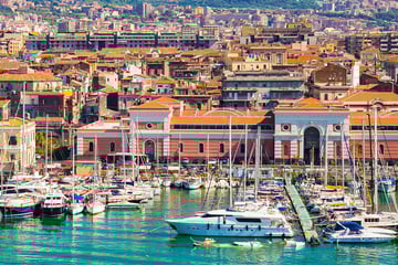 Port in sicily