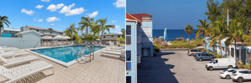 Silver Surf Gulf Beach Resort pool and Gulf views