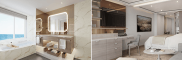 Grand Suite bathroom, Premium Veranda Suite