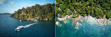 Six Senses Krabey Island: Jetty and Aerial View
