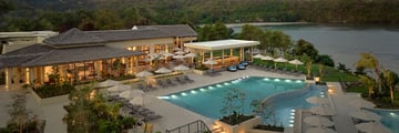 Hotel pool area