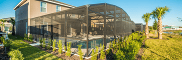 Solterra resort home, rear exterior