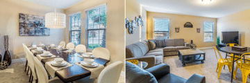 Solterra resort home, dining and additional living area