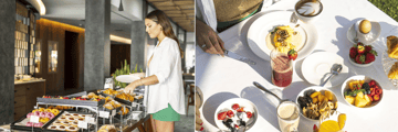 Breakfast at the Splendido Bay Luxury Resort