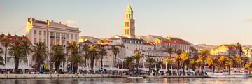 Waterfront view of Split, Croatia