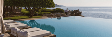 Main infinity pool at the St. Nicolas Bay Resort Hotel & Villas