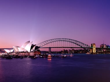 Sydney Bridge at dusk