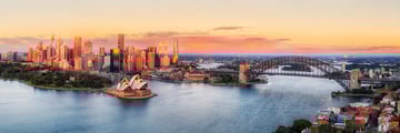 Breathtaking sunset over Sydney